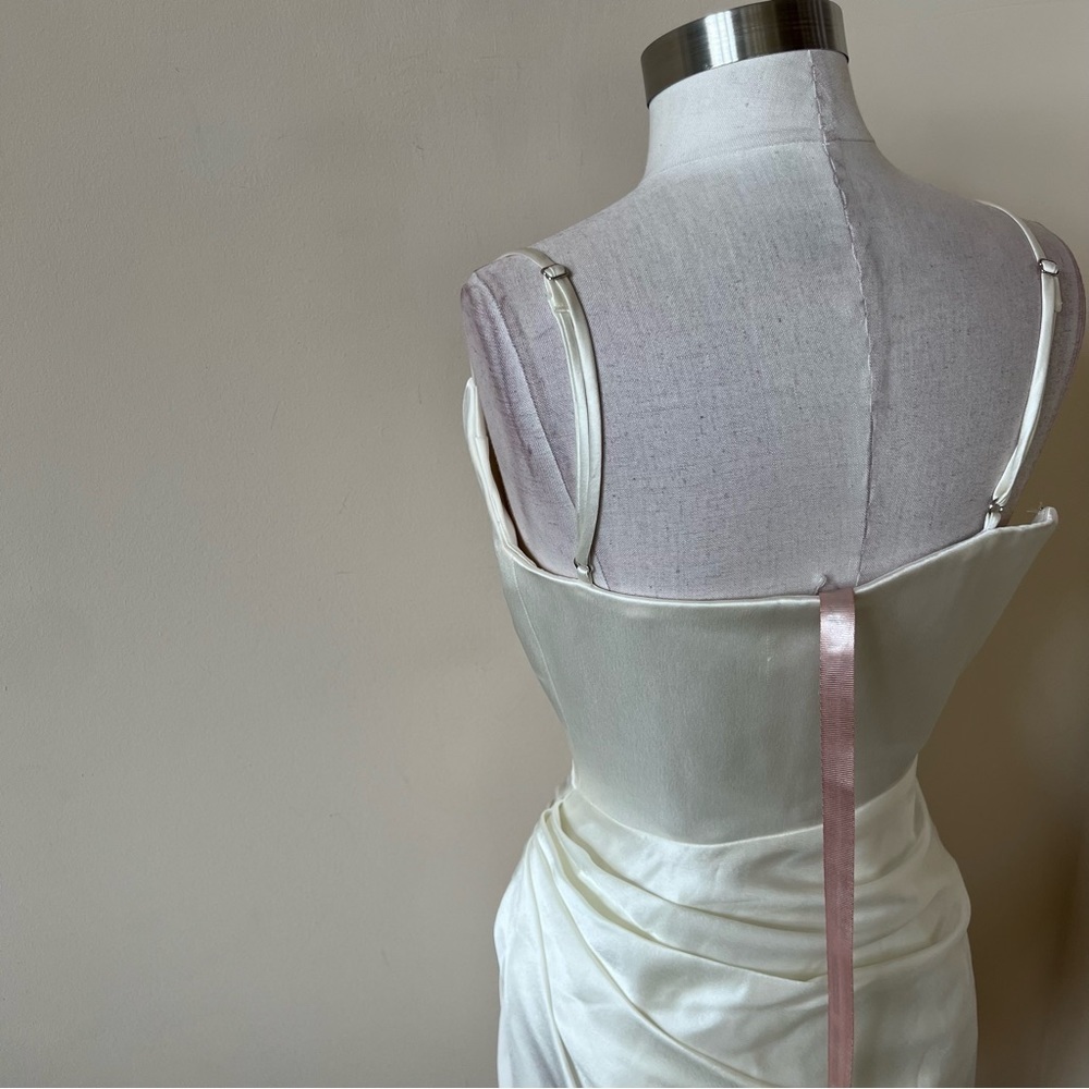 New! House CB London Reva silky cowl draped neck dress 13499 - Picture 12 of 16